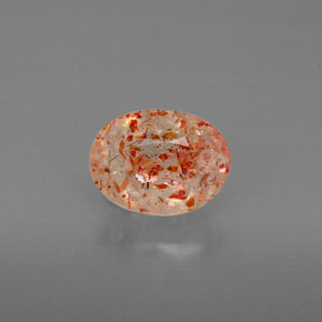 Pedra do Sol Laranja Natural 1.12ct, Transparente, Transparente/Translúcido