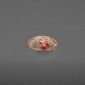 Pedra do sol laranja natural 0,69ct, transparente, transparente/translúcido
