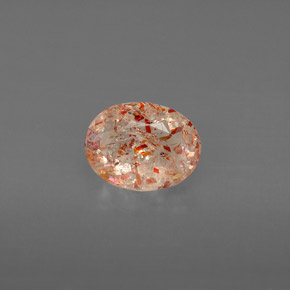 Pedra do sol laranja natural 1,05ct, transparente, transparente/translúcido
