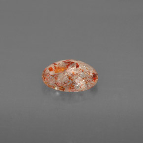 Pedra do sol laranja natural 1,05ct, transparente, transparente/translúcido