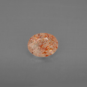 Pedra do sol laranja natural 0,83ct, transparente, transparente/translúcido