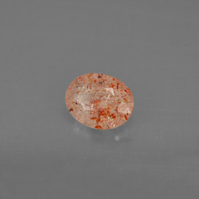 Pedra do sol laranja natural 0,83ct, transparente, transparente/translúcido