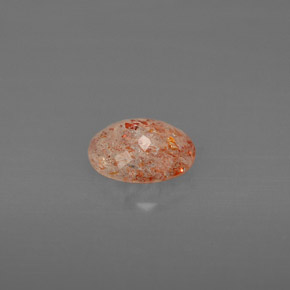 Pedra do sol laranja natural 0,83ct, transparente, transparente/translúcido