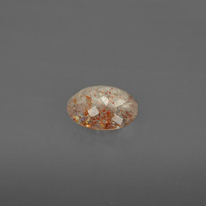 Pedra do sol laranja natural 0,79ct, transparente, transparente/translúcido