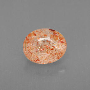 Pedra do sol laranja natural 1,24ct, transparente, transparente/translúcido