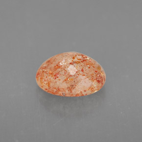Pedra do sol laranja natural 1,24ct, transparente, transparente/translúcido