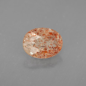 Pedra do sol laranja natural 1,02ct, transparente, transparente/translúcido