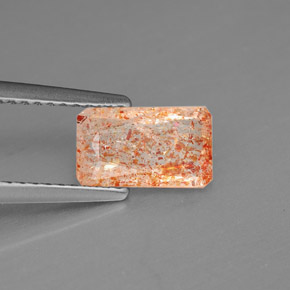 Pedra do sol laranja natural 1,15ct, transparente, transparente/translúcido