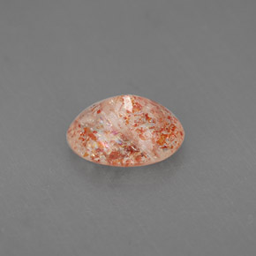 Pedra do sol laranja natural 1,34ct, transparente, transparente/translúcido