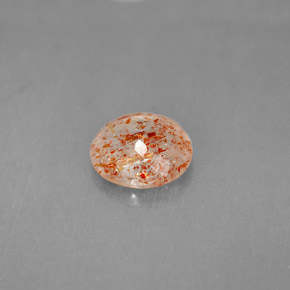 Pedra do sol laranja natural 1,53ct, transparente, transparente/translúcido