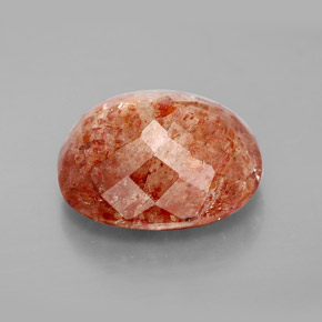 Pedra do sol laranja natural 8,03ct, transparente, transparente/translúcido