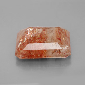 Pedra do sol laranja natural 7,51ct, transparente, transparente/translúcido