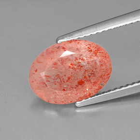 Pedra do sol laranja natural 2,88ct, transparente, transparente/translúcido