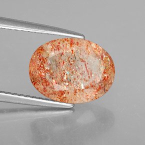 Pedra do sol laranja natural 2,76ct, transparente, transparente/translúcido