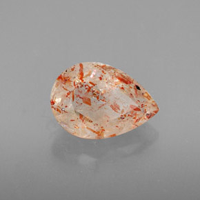 Pedra do sol laranja natural 2,26ct, transparente, transparente/translúcido