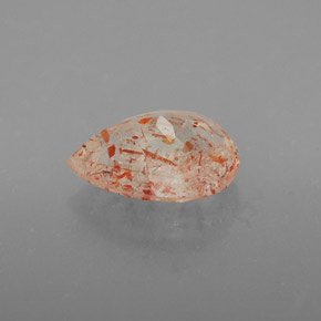 Pedra do sol laranja natural 2,26ct, transparente, transparente/translúcido