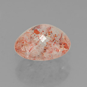 Pedra do sol laranja natural 1,64ct, transparente, transparente/translúcido
