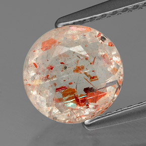 Pedra do sol laranja natural 1,14ct, transparente, transparente/translúcido