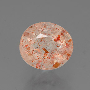 Pedra do sol laranja natural 1,53ct, transparente, transparente/translúcido