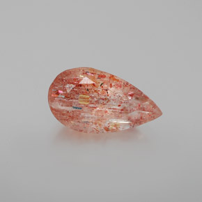 Pedra do sol laranja natural 2,84ct, transparente, transparente/translúcido