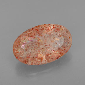 Pedra do sol laranja natural 4,06ct, transparente, transparente/translúcido
