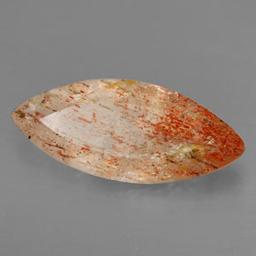 Pedra do sol laranja natural 4,76ct, transparente, transparente/translúcido