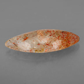 Pedra do sol laranja natural 4,76ct, transparente, transparente/translúcido