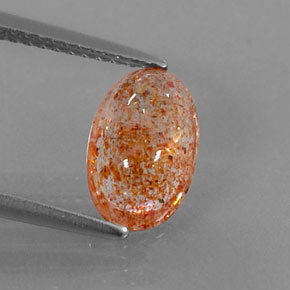 Pedra do sol laranja natural 1,70ct, transparente, transparente/translúcido