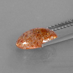 Pedra do sol laranja natural 1,70ct, transparente, transparente/translúcido