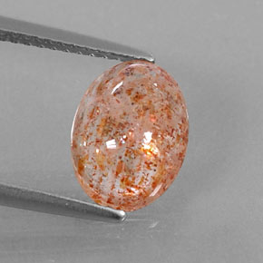 Pedra do sol laranja natural 2,18ct, transparente, transparente/translúcido