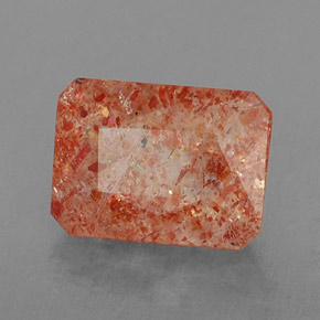 Pedra do sol laranja natural 1,77ct, transparente, transparente/translúcido