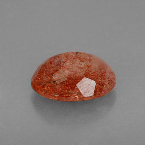 Pedra do sol laranja natural 4,49ct, transparente, transparente/translúcido