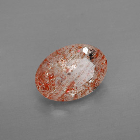 Pedra do sol laranja natural 1,58ct, transparente, transparente/translúcido