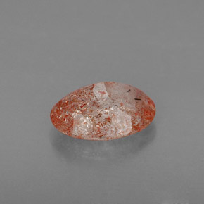 Pedra do sol laranja natural 1,58ct, transparente, transparente/translúcido