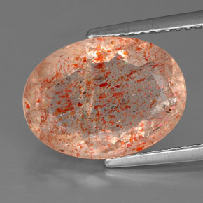 Pedra do sol laranja natural 4,81ct, transparente, transparente/translúcido