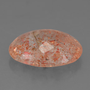 Pedra do sol laranja natural 4,81ct, transparente, transparente/translúcido