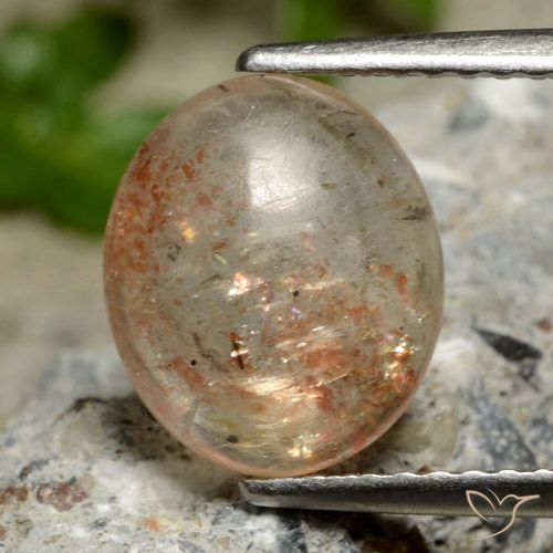 2.40ct Natural Laranja Médio Pedra do Sol, oval, Transparente