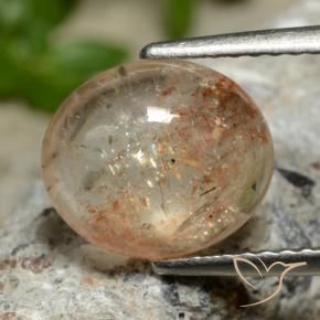 Pedra do Sol Laranja Médio Natural 2.40ct, oval, Transparente