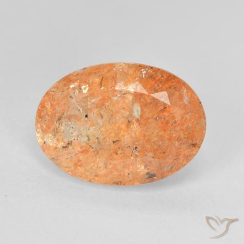 5.65ct Natural Laranja Médio Pedra do Sol, oval, Translúcido