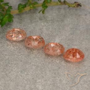 Pedras preciosas de Pedra do Sol Toranja Laranja natural de 2.33 ct, oval, Translúcido