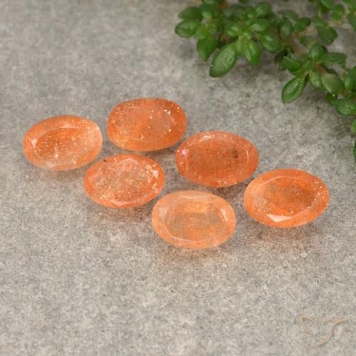 Pedras preciosas de Pedra do Sol Inhame Laranja natural de 3.32 ct, oval, Translúcido
