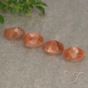 Pedras preciosas de Pedra do Sol Inhame Laranja natural de 2.09 ct, oval, Translúcido