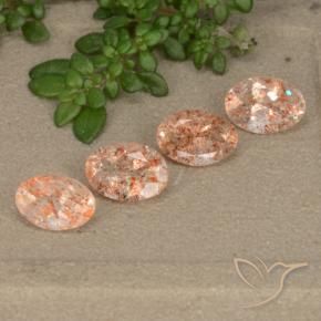Pedras preciosas de Pedra do Sol Laranja claro natural de 1.94 ct, oval, Translúcido