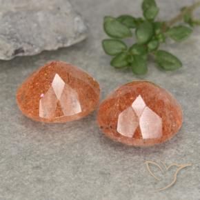 Pedras preciosas de Pedra do Sol Toranja Laranja natural de 4.75 ct, Redondo, Translúcido
