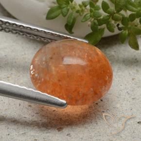Pedra do Sol Laranja Médio Natural 2.49ct, Redondo, Translúcido