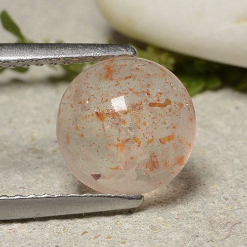 1.89ct Natural pêssego laranja Pedra do Sol, Redondo, Translúcido