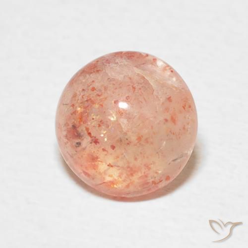 Pedra do Sol Laranja Médio Natural 2.34ct, Redondo, Translúcido