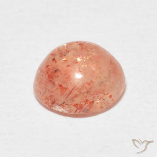 Pedra do Sol Laranja Médio Natural 2.34ct, Redondo, Translúcido