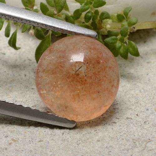 1.98ct Natural Laranja Médio Pedra do Sol, Redondo, Translúcido
