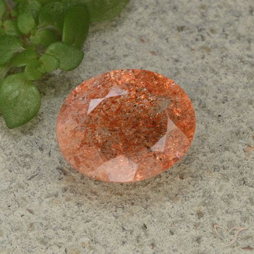 3.62ct Natural Laranja Médio Pedra do Sol, oval, Translúcido